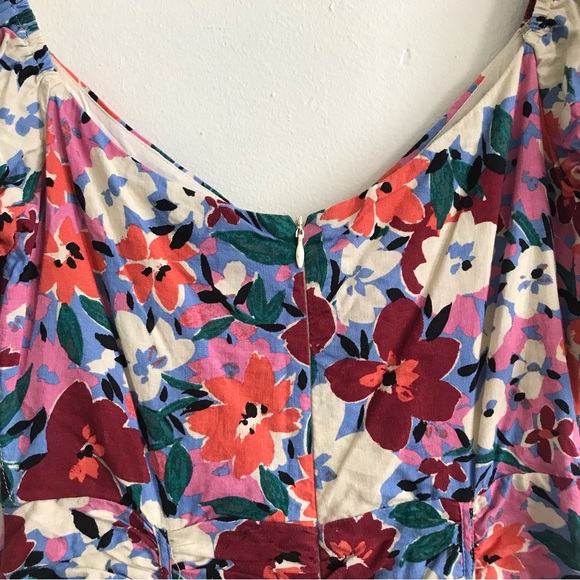 OLIVACEOUS PUFF SLEEVE OFF SHOULDER RUCHED MINI FLORAL DRESS - Picture 7 of 7